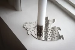 Lisa Larson Hanna candlestick, Silver