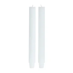 Livissia taper candles 24.5 cm 2-pack, White