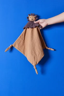 Lobo Lion baby blanket 40x40 cm, Caramel