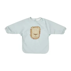 Lobo Lion bib with sleeves, Ice blue
