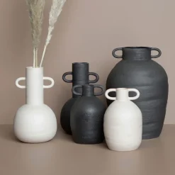 Long vase 30 cm, black