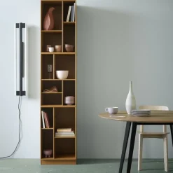 Loom bookshelf, Nordic 09, incl. 3 cm base