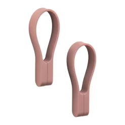 Loop towel hanger magnet 2-pack, Peach red