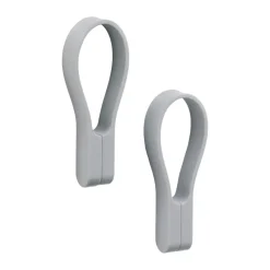 Loop towel hanger magnet 2-pack, Gull grey
