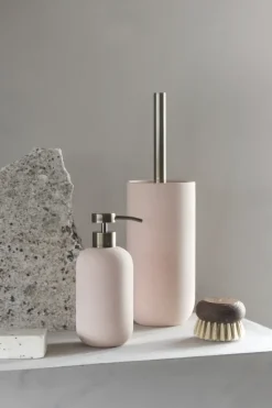 Lotus ceramic toilet brush, Powder rose