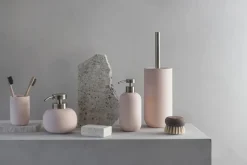 Lotus ceramic toilet brush, Powder rose
