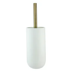 Lotus ceramic toilet brush, White