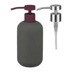 Lotus play soap pump tall, incl. 2 pump heads, Dark olive