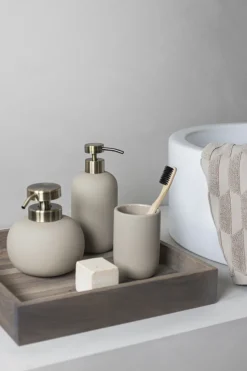 Lotus soap dispenser high, Sand