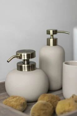 Lotus soap dispenser high, Sand