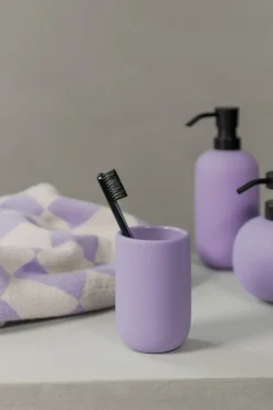 Lotus tooth brush holder, Light lilac