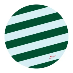 Love Christmas tree mat Ø100 cm, Green-light blue