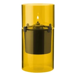 Lucie oil lamp 17.5 cm, Amber