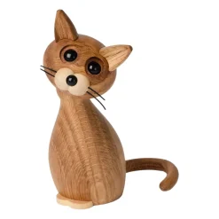 Lucky cat decoration, Oak