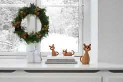Lucky cat decoration, Oak