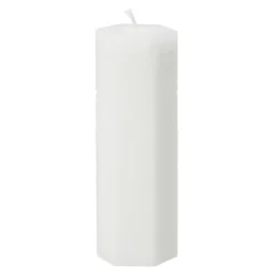 Luminous Spider web block candle, Ø6x15 cm
