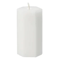 Luminous Spider web block candle, Ø6x10 cm