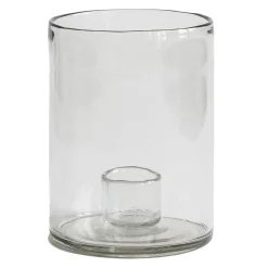 Luna candle sticks Ø14 cm, Clear