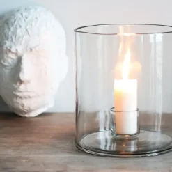 Luna candlestick Ø20 cm, clear