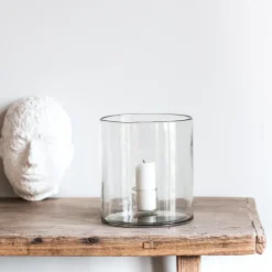 Luna candlestick Ø20 cm, clear