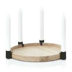 Luna maxi candle sticks, oak-black