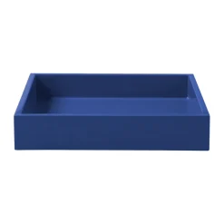 Lux lacquered decorative tray 19x19x3,5 cm, Ultramarine