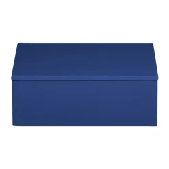 Lux lacquered storage box 19x19x7 cm, Ultramarine
