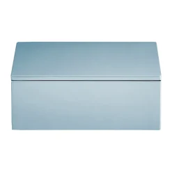 Lux lacquered storage box 19x19x7 cm, Powder blue