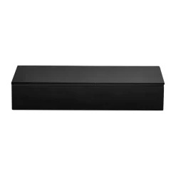 Lux lacquered storage box 38x19x7 cm, Black