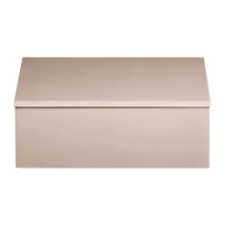Lux lacquered storage box 19x19x7 cm, Powder rose