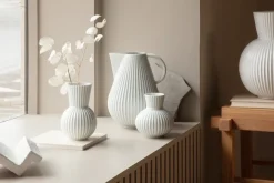 Lyngby Tura vase white, 14.5 cm