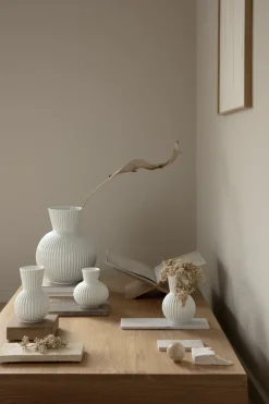 Lyngby Tura vase white, 14.5 cm