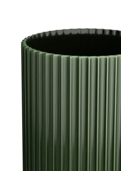 Lyngby vase, Dark green, 31 cm