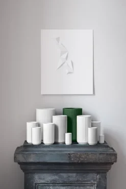 Lyngby vase, Dark green, 31 cm