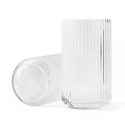 Lyngby vase glass clear, 25 cm