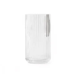Lyngby vase glass clear, 20 cm