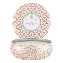 Maison Blanc 3-wick Tin scented 40 hours, Saijo Persimmon