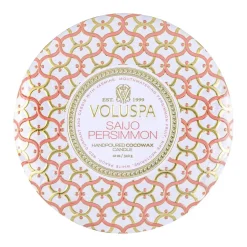 Maison Blanc 3-wick Tin scented 40 hours, Saijo Persimmon