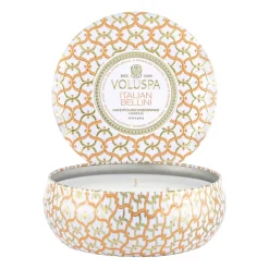 Maison Blanc 3-wick Tin scented 40 hours, Italian Bellini