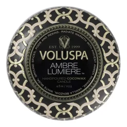 Maison Noir Mini Tin scented 25 hours, Ambre Lumiere