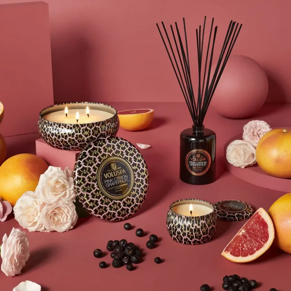 Maison Noir Mini Tin scented 25 hours, Pink Citron Grapefruit