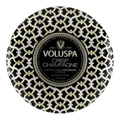 Maison Noir 3-wick Tin scented 40 hours, Crisp Champagne