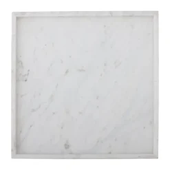 Majsa decorative tray 35x35 cm, White marble