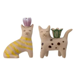 Mamie candle sticks 2 pieces, Stoneware