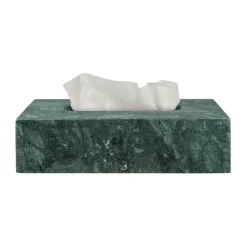 Marble tissue box 14x25.5 cm, Dark forest