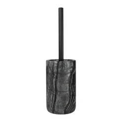 Marble toilet brush 36 cm, Black-Grey