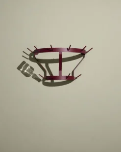 Marcel clothes hanger wall-mounted, Wine red