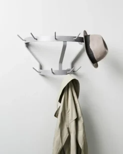 Marcel clothes hanger wall-mounted, Stone grey