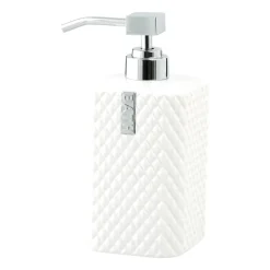 Marion soap dispenser 17.5 cm, White-silver