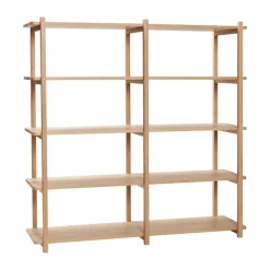 Mason shelf double large, Oak
